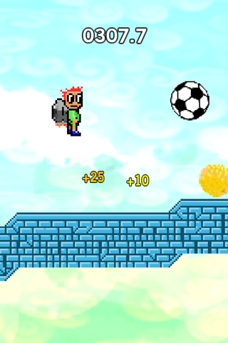 Jetpack Dribble Hero - endless soccer ball kick screenshot 4