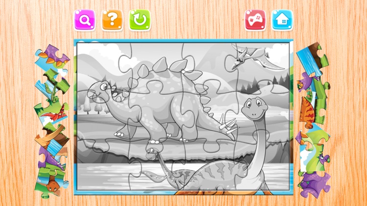 Dinosaur Puzzle Games Free - Dino Jigsaw Puzzles for Kids Toddler and Preschool Learning Games screenshot-3