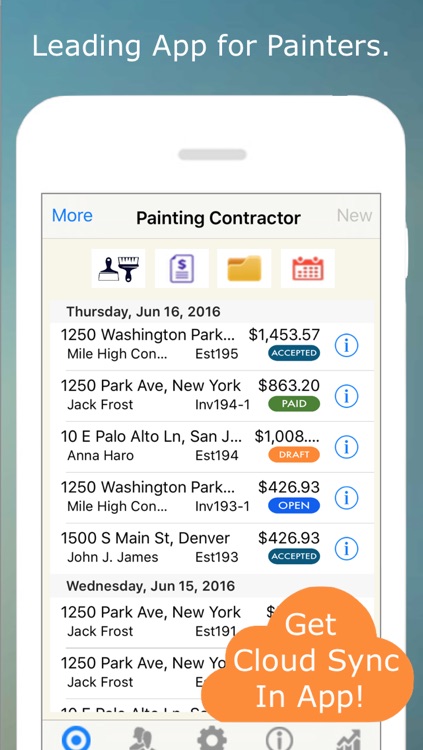 Painting Contractor Estimating and Invoicing Tool (for many trades: Painters, Decorators, Designers, Artists, Wallpaper, Handymen, Home Improvement, Carpenters, Home Builders and more)