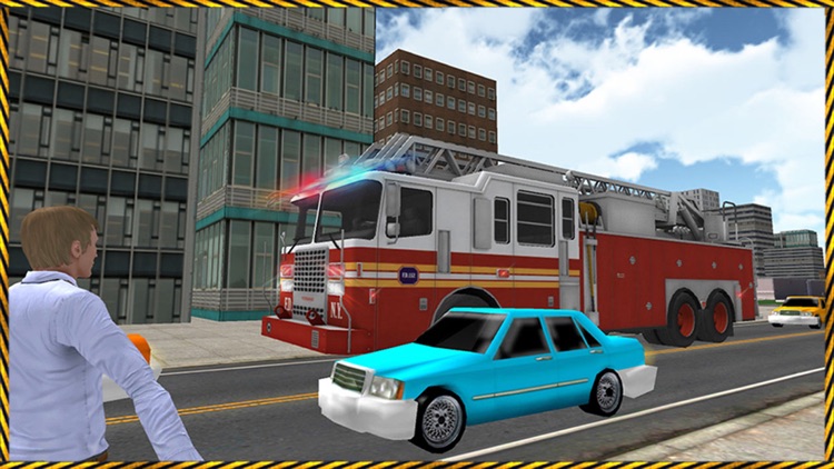 911 Helicopter Fire Rescue Truck Driver: 3D Game screenshot-4