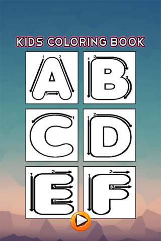 ABC Coloring Book - Alphabets Drawing Pages and Painting Educational Learning skill Games For Kid & Toddler screenshot 2