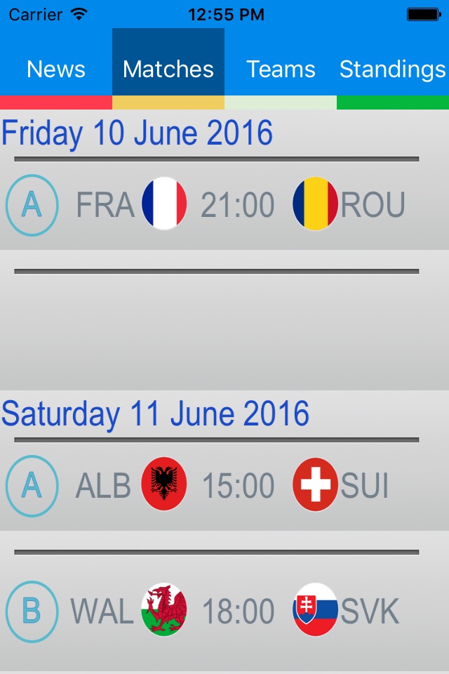 Football Championship 2016, Matches, News, and more - UEFA Euro 2016 edition screenshot 3