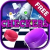 Checkers Board Puzzle Free - “ Spaceship Games with Friends Edition ”