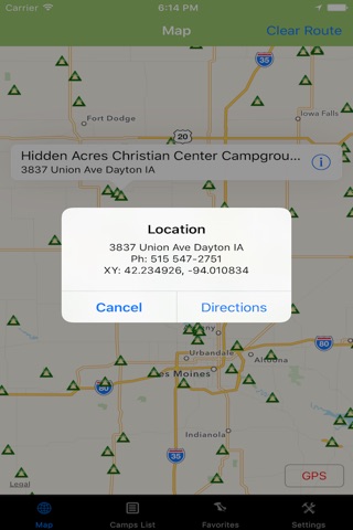 Iowa – Camping & RV spots screenshot 4