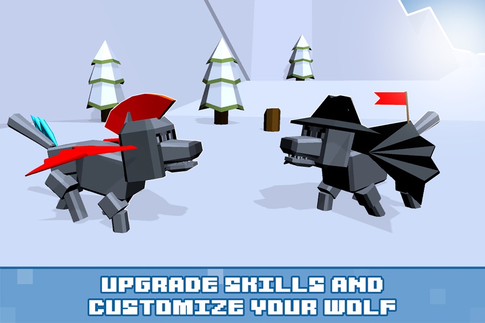 Pixel Wolf Survival Simulator screenshot 4