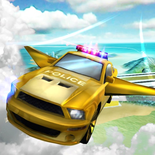 Flying Police Car Simulator 3D iOS App