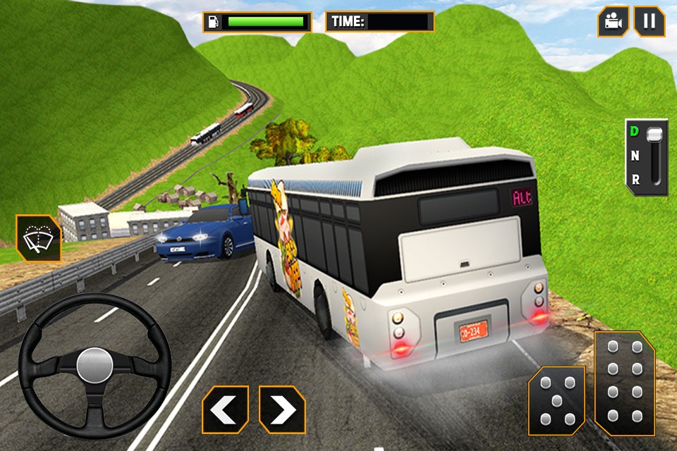 Real Off-Road Hill Tourist Bus Driver Simulator 3D screenshot 2