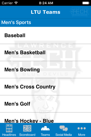 Lawrence Tech Athletics screenshot 4