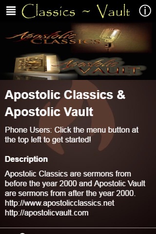 Apostolic C&V screenshot 2