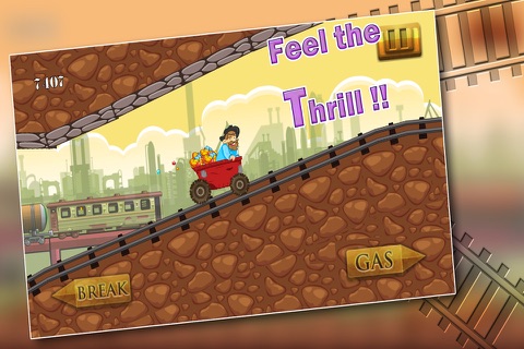 Speedy Gold Miner : Rail Rush Pro screenshot 2