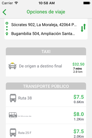 Transporte Hidalgo screenshot 3