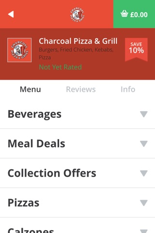 Charcoal Pizza & Grill screenshot 3