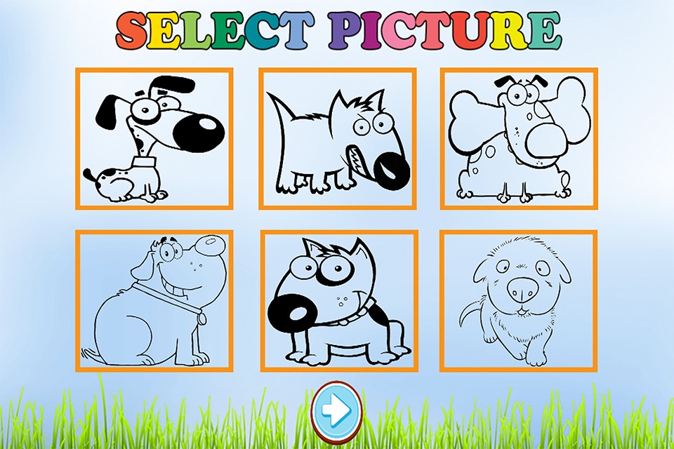 Free Coloring Book Game For Kids - Play Painting Cute Dog screenshot 2
