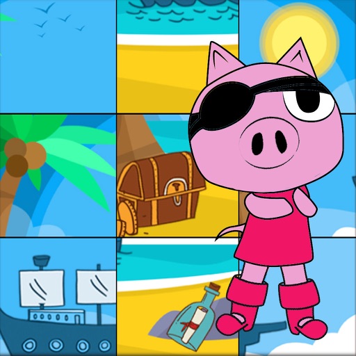 Rubik's Cube Kids Games For Pig Friend Pirates Free Icon