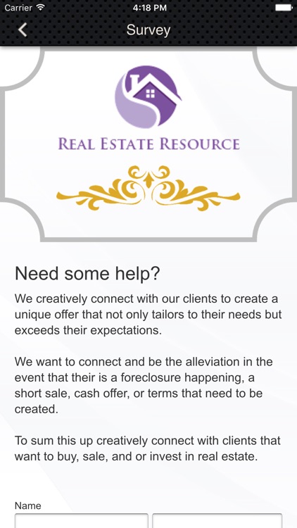 Real Estate Resource App