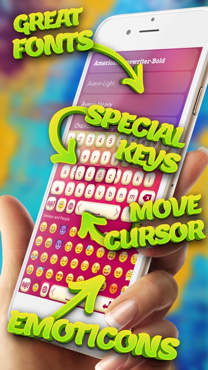 Color Keyboard Pro – Free Text Fonts and Emoticons with Custom Background Theme.s