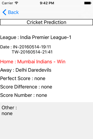 Cricket Prediction - náhled