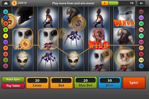 Aliens - FREE Vegas Casino Slots Adventure Games screenshot 2