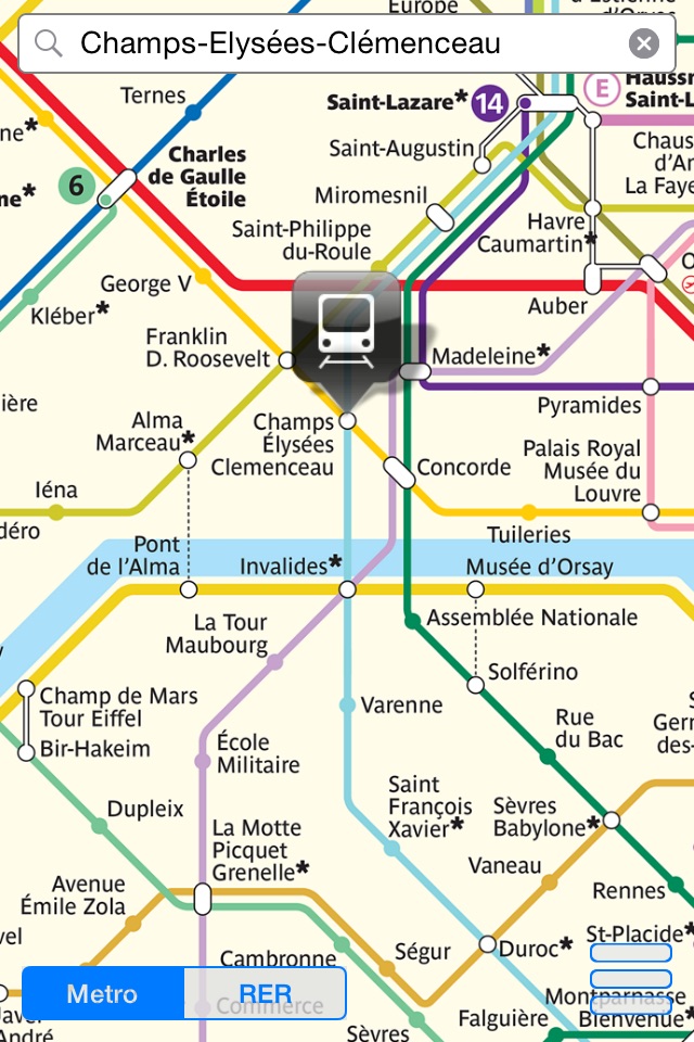 Paris Métro Map screenshot 2