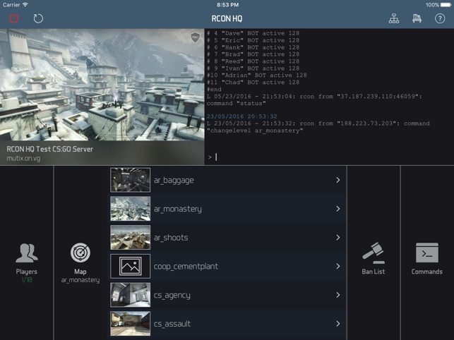 RCON HQ for iPad - Game Server Admin(圖4)-速報App