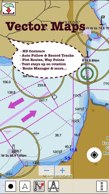 i-Boating:USA Nautical / Marine Charts & Lake Maps screenshot-3