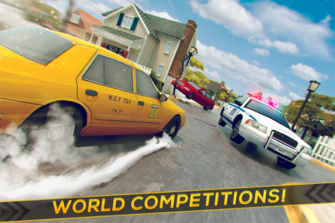 Free Taxi Driver Racing Game 3D screenshot 2