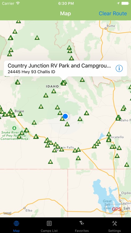 Idaho – Camping & RV spots