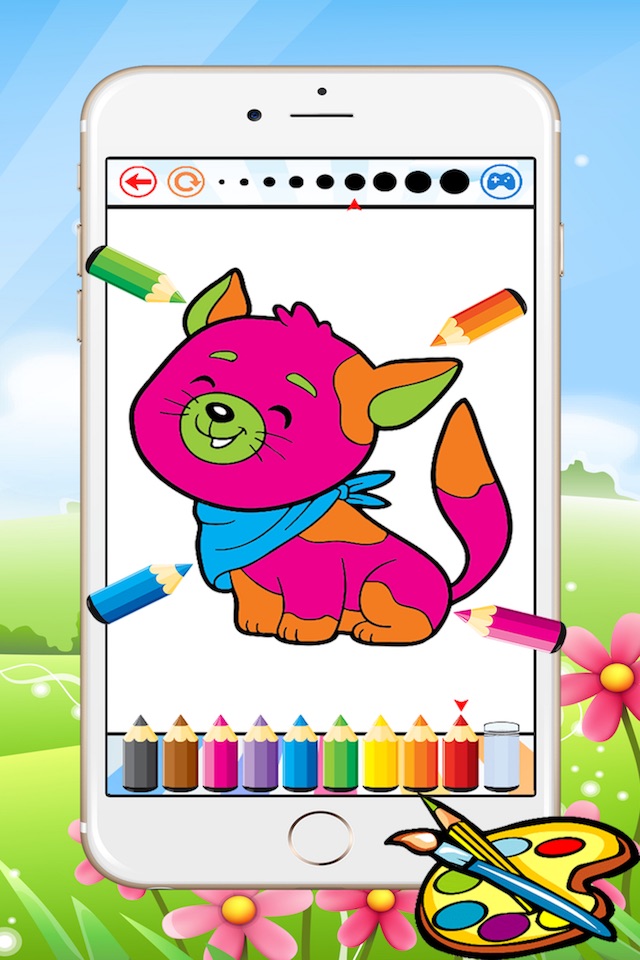 Dog & Cat Coloring Book - All In 1 Drawing Paint And Color Games for Kid screenshot 3