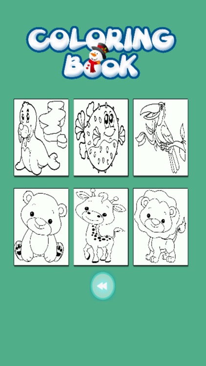 Kids Coloring Book - Cute Cartoon Mikan