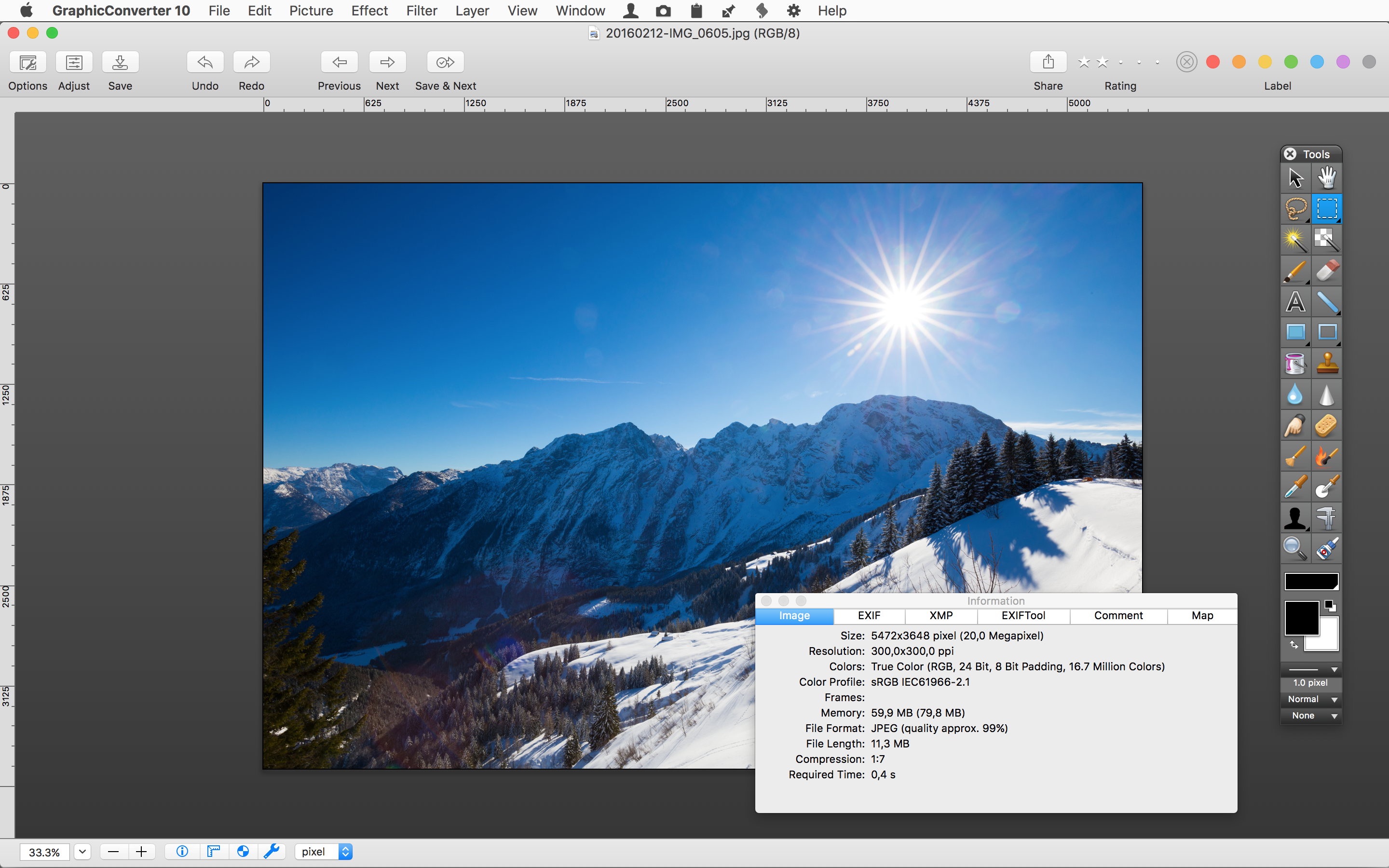 Screenshot do app GraphicConverter 10