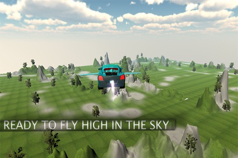 Sports Car Flying 3D screenshot 4