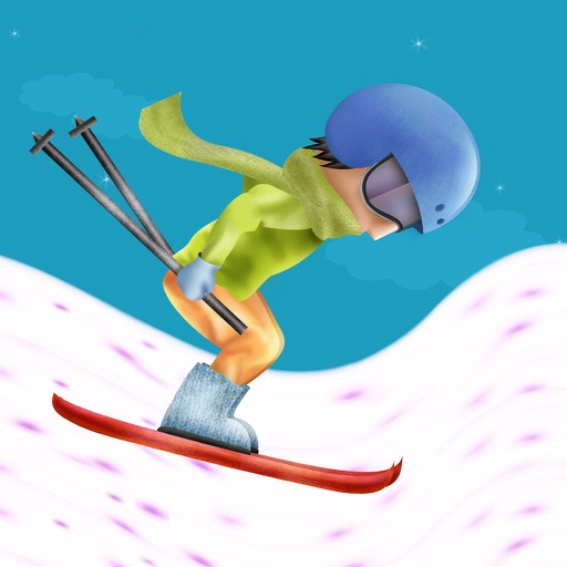 冰山滑雪冒险-冰山之上俯冲而下,跳跃躲避各种障碍