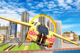 Game screenshot Futuristic Flying Car Drive 3D - Extreme Car Driving Simulator with Muscle Car & Airplane Flight Pilot FREE hack