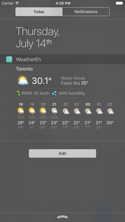 WeatherEh - using Environment Canada weather data to show Canada weather forecast & radar screenshot-3