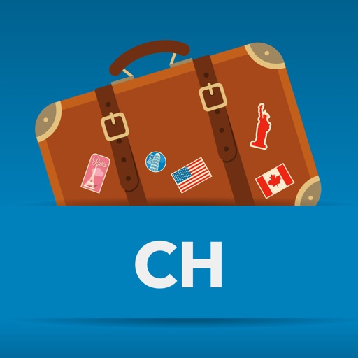 Switzerland offline map and free travel guide icon