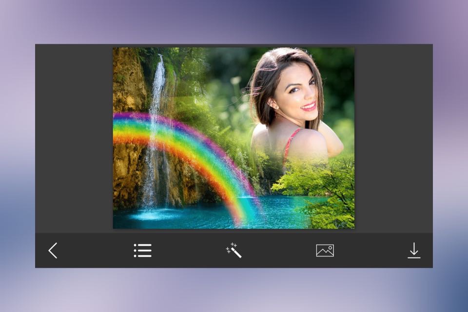 Rain Bow Photo Frame - Great and Fantastic Frames for your photo screenshot 2