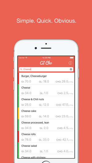 GI Cho - Food's Glycemic Index, Load and Carbs(圖2)-速報App