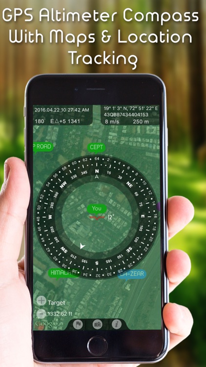 Commander Geocaching Compass GPS Heading