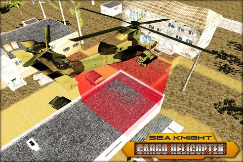 Sea Knight 3D Cargo Helicopter - Frontline Apache Relief Cargo Operations Flying Heli Sim screenshot 4