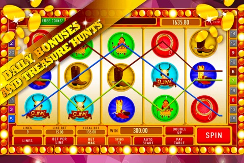 The Cowboy Slots: Spin the fabulous Texas Wheel and be the fortunate champion screenshot 3