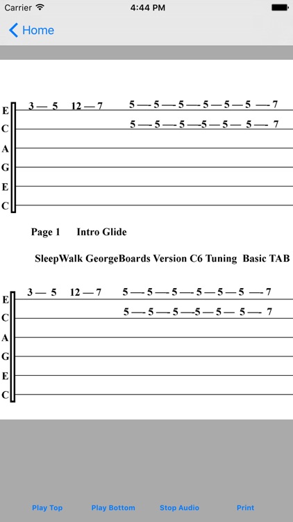 Sleepwalk Chord Chart