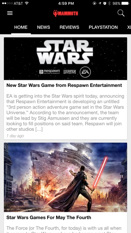 Mammoth Gamers -  Video Game News, Reviews, Entertainment