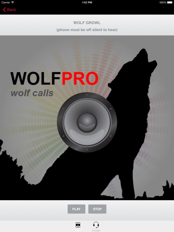 REAL Wolf Calls and Wolf Sounds for Wolf Hunting -- (ad free) BLUETOOTH COMPATIBLE screenshot-0