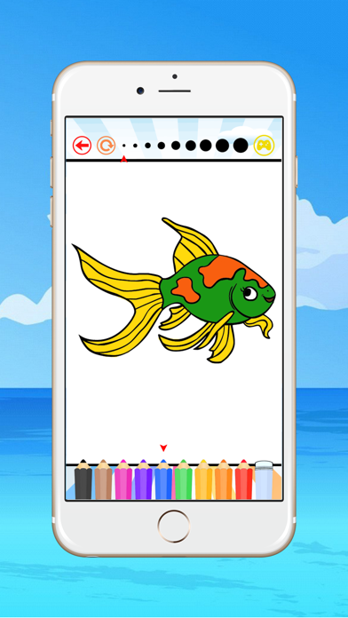 How to cancel & delete Fish Coloring Book for Children : Learn to color a dolphin, shark, whale, squid and more from iphone & ipad 4