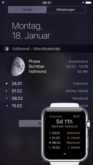Vollmond Mondkalender Mit Allen Mondphasen Im App Store