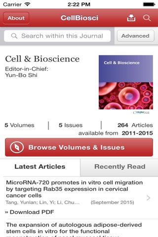 Cell & Bioscience screenshot 2