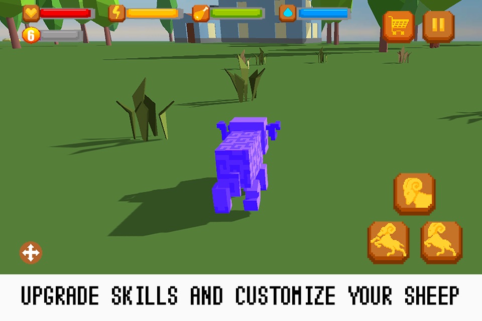 Pixel Wildlife: Sheep Survival Simulator Free screenshot 4