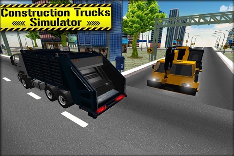 3D Construction Trucks Driver Simulator - Drive & Test Heavy Monster Machines in City screenshot 2
