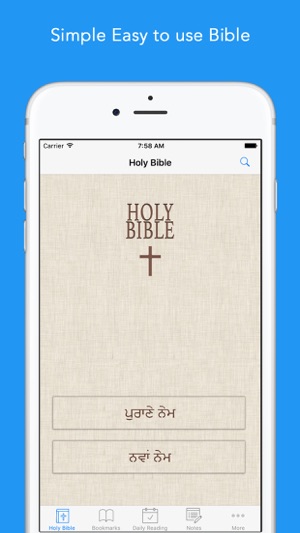 Punjabi Bible: Easy to use Bible app in 