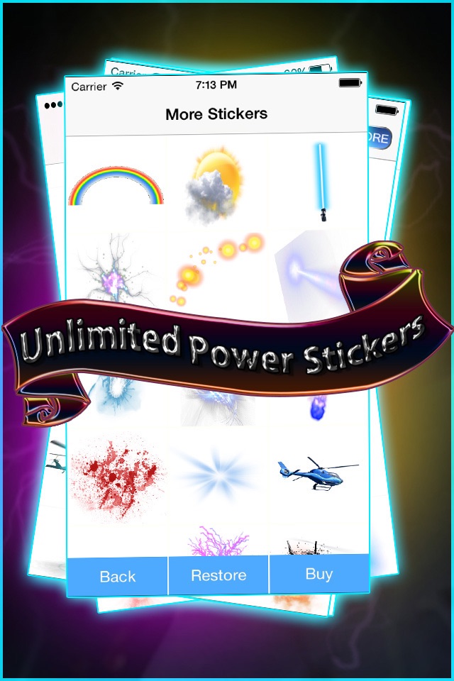 Superpower Portrait Editor - Add all Super Power Effects Stickers To Photos & Create Prank Images screenshot 3
